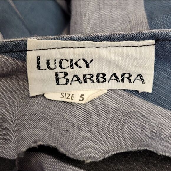 VINTAGE 70s striped puff sleeve button up back shift dress S - Picture 4 of 10